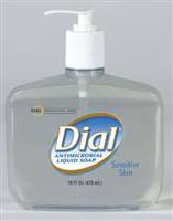 Dial Sensitive Antimicrobial Soap Liquid 16 Ounce Pump Bottle Fresh Scent, DIA80784 - SOLD BY: PACK OF ONE