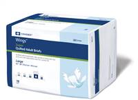 Wings Super Adult Brief Tab Closure Large Disposable Heavy Absorbency, 87084- - Pack of 18