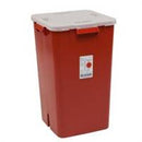 Sharps-A-Gator Sharps Container, 1-Piece 22H X 14W X 14D Inch 19 Gallon Red Vertical Entry Lid, 31378089 - Case of 5