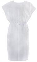 McKesson Patient Exam Gown Adult One Size Fits Most White NonSterile, 18-104 - CASE OF 50