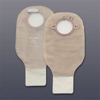 New Image Filtered Ostomy Pouch Two-Piece System 12 Inch Length Drainable, 18163 - Pack of 10