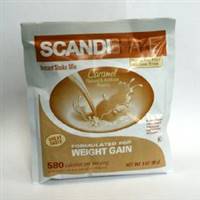 Scandishake Caramel Flavor 3 oz. Individual Packet Powder, 58914-0804-44 - Box of 4