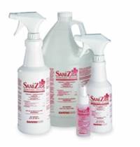 SaniZide Plus Surface Disinfectant Cleaner Quaternary Based Liquid 1 gal. Jug Ammonia Scent, 34815 - Case of 4