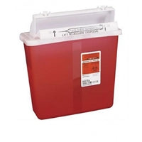 Sharps Container, SharpStar, 5 Quart, Red, In-Room Multipurpose, 8507SA