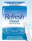 Refresh Eye Lubricant, 0.01 oz. Eye Drops, 00023050601 - EACH