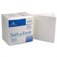 Soft-N-Fresh Washcloth 13 X 13 Inch White Disposable, 80534 - Pack of 50