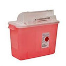 Sharps Container, SharpStar In-Room 1-Piece 11-3/4 H X 13-3/4 W X 6 D Inch 8 Quart Translucent Red Horizontal Entry Lid, 8534SA - Case of 10