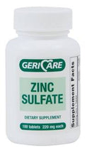 Geri-Care Mineral Supplement Zinc Gluconate 220 mg Strength Tablet 100 per Bottle, 60-865-01 - Case of 12