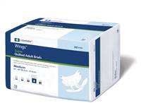 Wings Super Adult Brief, Tab Closure Medium Disposable Heavy Absorbency, 87083 - Pack of 12