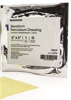 Xeroform Petrolatum Dressing, McKesson, 4 X 4 Inch Gauze Bismuth Tribromophenate Sterile, 2206 - EACH