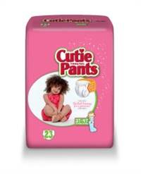 Cutie Pants Toddler Training Pants Pull On 3T to 4T Disposable Heavy Absorbency, CR8008 - Case of 92