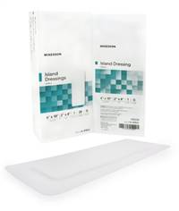 Adhesive Dressing, McKesson, 4 X 10 Inch Polypropylene / Rayon Rectangle White Sterile, 16-89041 - Pack of 25