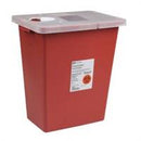 Sharps Container, SharpSafety 1-Piece 17-1/2 H X 15-1/2 W X 11 D Inch 8 Gallon Red Hinged Lid, 8980- - Case of 10