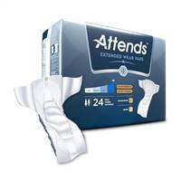 Attends Extended Wear Incontinence Liner, 36 Inch Length Heavy Absorbency Dry-Lock One Size Fits Most Unisex Disposable, EXWPAD - Pack of 24