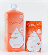 LiquaCel Oral Protein Supplement Orange Flavor 32 oz. Bottle Ready to Use, GH92 - Case of 6