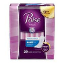 Poise Bladder Control Pad 10.9 Inch Length Moderate Absorbency Polyacrylate Regular Female Disposable, 19564 - Pack of 20