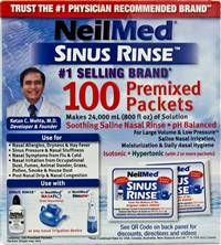 Neilmed Sinus Rinse Saline Nasal Rinse Refill Kit, , 05928000200 - Box of 100