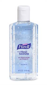 Purell Hand Sanitizer 4.25 oz. Ethyl Alcohol Gel Bottle, 9651-24 - Case of 24