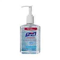 Purell Advanced Hand Sanitizer 8 oz. Ethyl Alcohol Gel Pump Bottle, 9652-12 - Case of 12