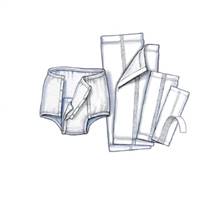 Handi-Care Incontinence Liner 17 Inch Length Moderate Absorbency Polymer One Size Fits Most Unisex Reusable, 965B20 - Case of 200