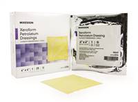 Xeroform Petrolatum Dressing, McKesson, 4 X 4 Inch Gauze Bismuth Tribromophenate Sterile, 2206 - Pack of 25