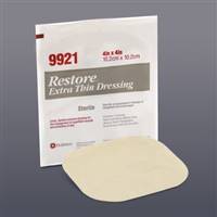 Restore Extra Thin Hydrocolloid Dressing 4 X Inch Square Sterile, 519921 - BOX OF 5