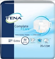 TENA Brief, Complete + Care, MEDIUM, 32 to 44 Inch Waist, SCA 69960 - Pack of 24