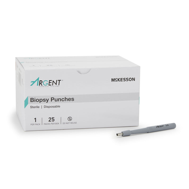 McKesson Argent Disposable Biopsy Punches, 3.0 mm, McKesson Brand 16-1311, 25 Count