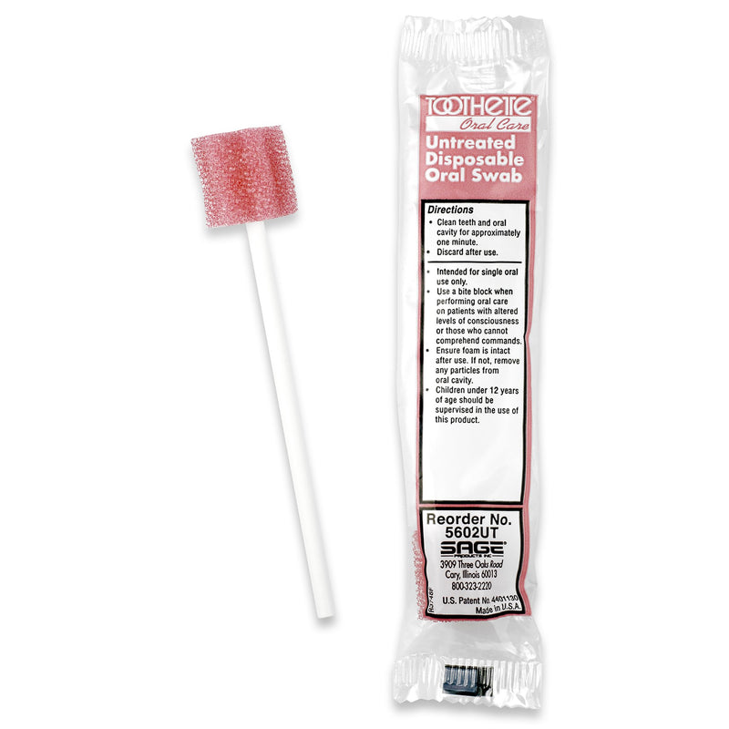 Toothette Oral Swabstick, Sage Products 5602UT, 1 Count