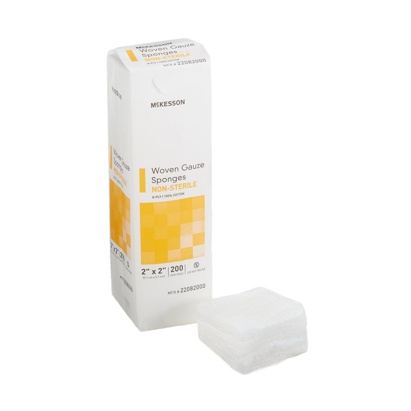 McKesson NonSterile Gauze Sponge, 2 x 2 Inch, McKesson Brand 22082000, 200 Count