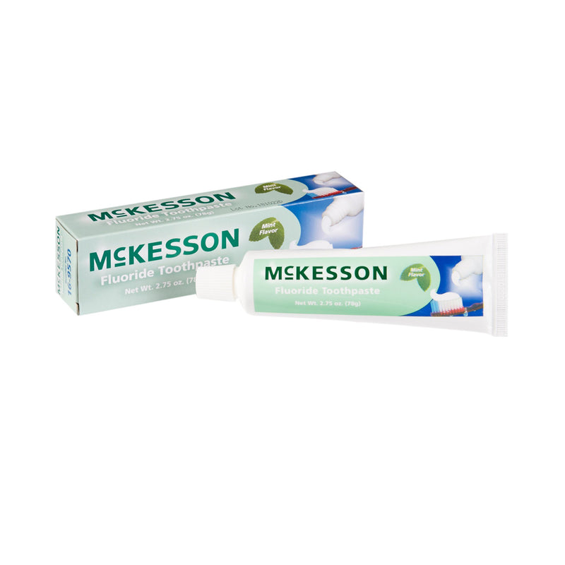 McKesson Toothpaste, Mint Flavor, Tube, 2.75 oz, McKesson Brand 16-9570, 1 Count