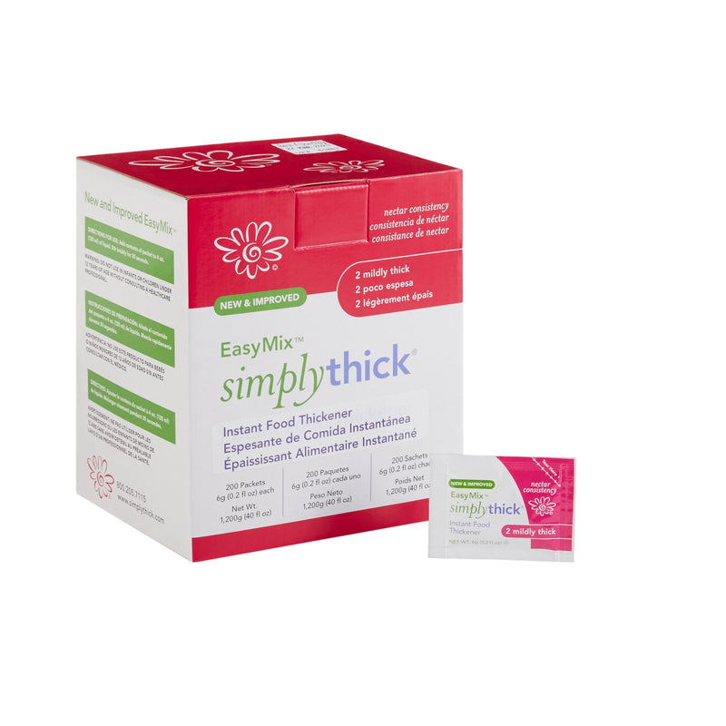 EasyMix SimplyThick Nectar Consistency Instant Food and Beverage Thickener, 6-gram Packet, Simply Thick STIND200L2, 1 Count