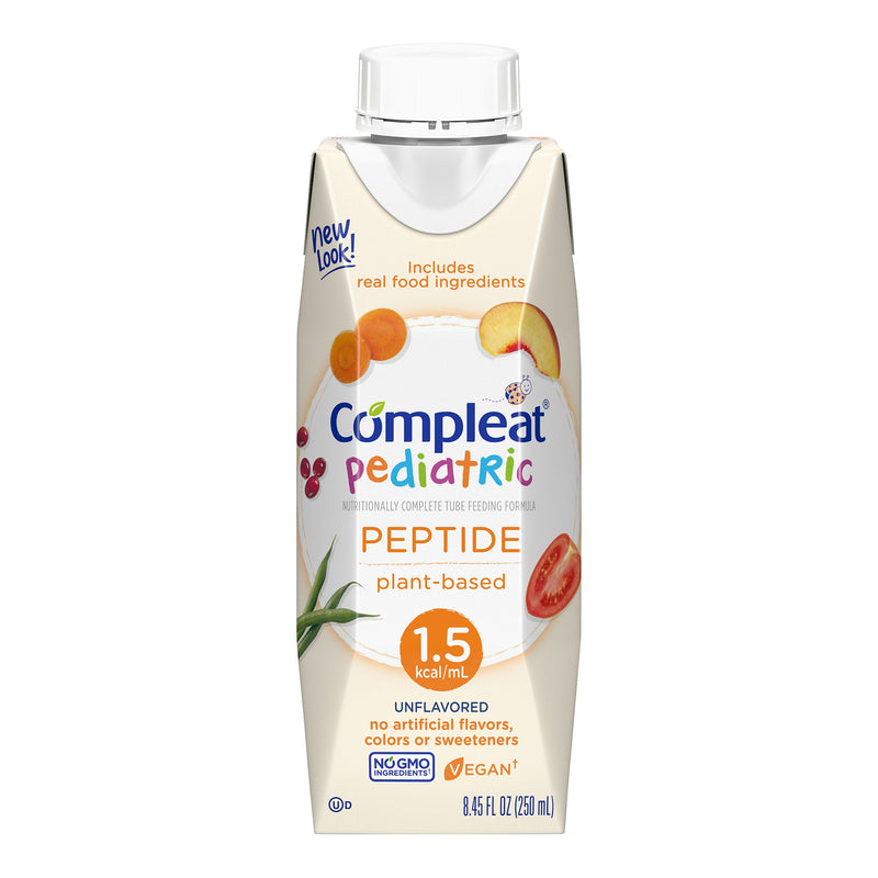 Compleat Peptide 1.5 Pediatric Oral Supplement / Tube Feeding Formula, 8.45 oz. Carton, Nestle Healthcare Nutrition 4390013135, 1 Count