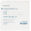 McKesson Patient Belongings Bag, White, McKesson Brand 30421100, 1 Count