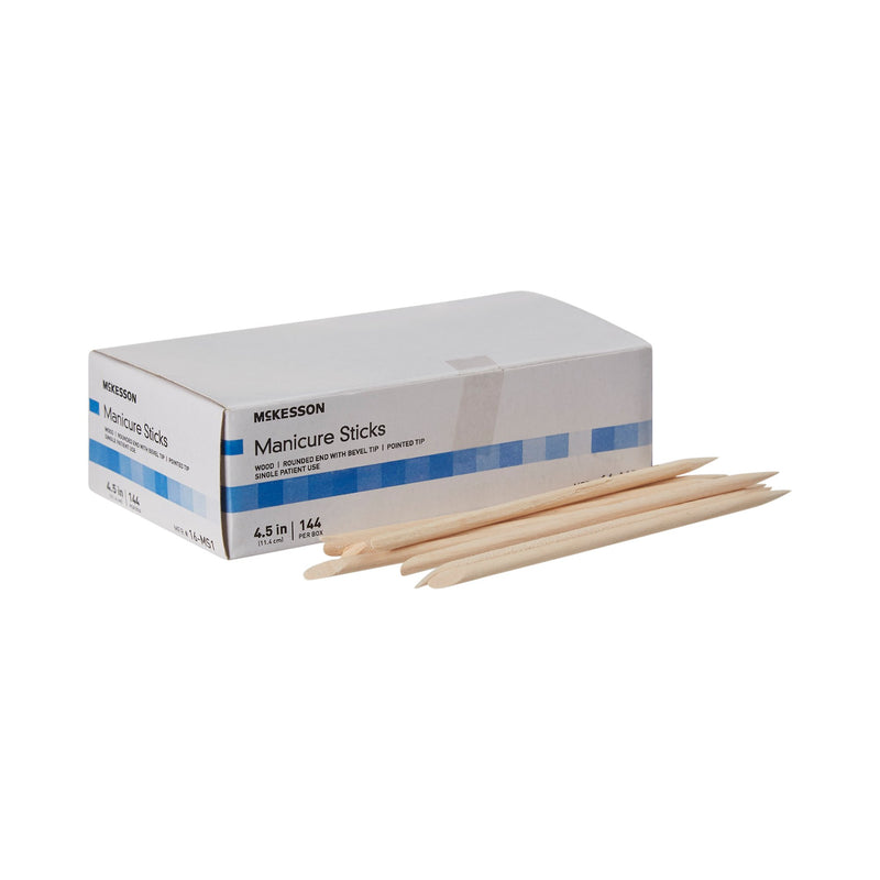 McKesson Manicure Sticks, 100% White Birch, 4.5", McKesson Brand 16-MS1, 144 Count