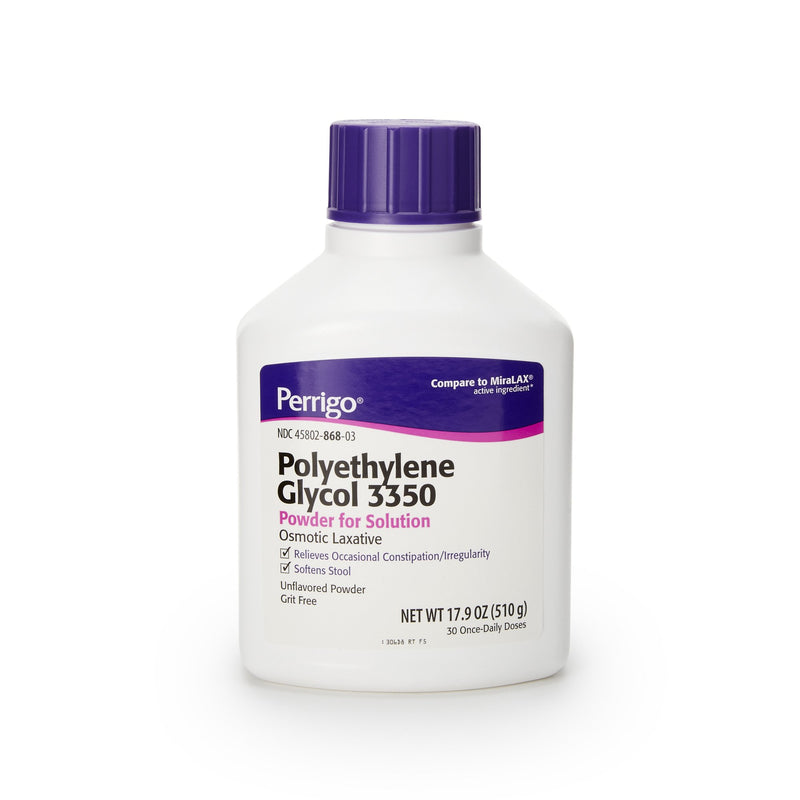 Perrigo Polyethylene Glycol Cathartic / Laxative, Perrigo Company 45802086803, 1 Count