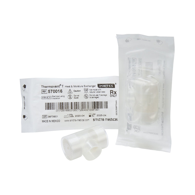 Thermovent Heat & Moisture Exchanger, Smiths Medical 570016, 50 Count