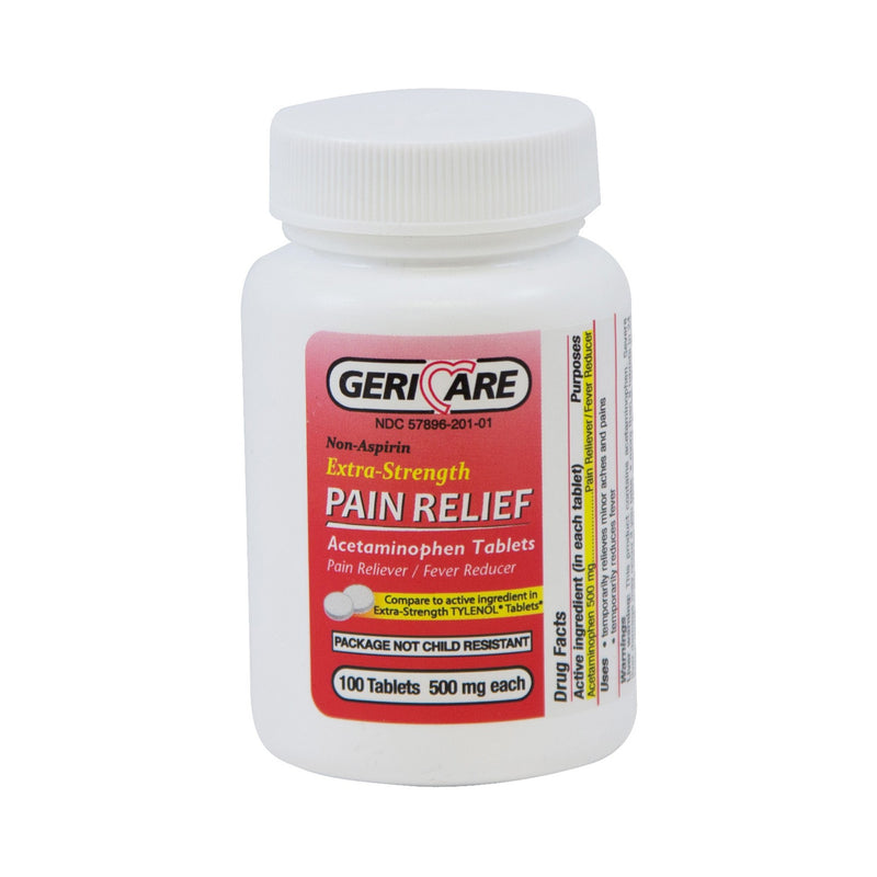 Geri-Care Acetaminophen Pain Relief, McKesson Brand 60-201-01, 12 Count