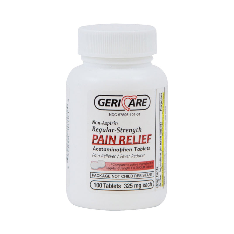 Geri-Care Acetaminophen Pain Relief, McKesson Brand 60-101-01, 12 Count