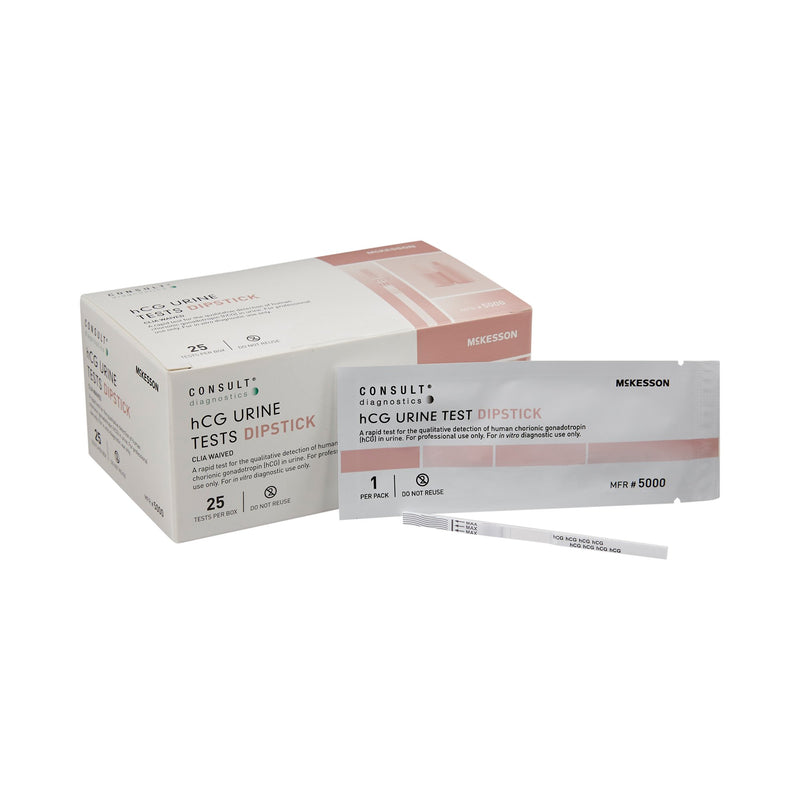 McKesson Consult Fertility Rapid Test Kit, hCG Urine Test, McKesson Brand 5000, 1 Count