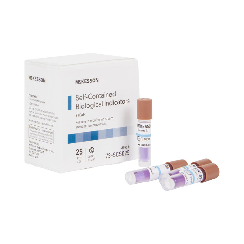 McKesson Sterilization Biological Indicator Vial, McKesson Brand 73-SCS025, 250 Count