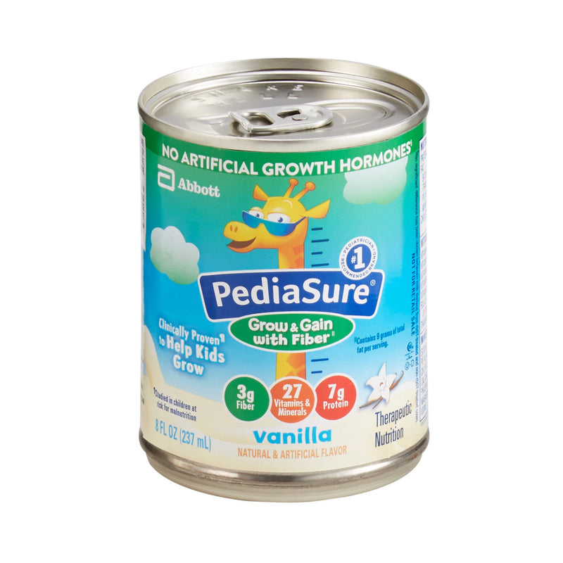 PediaSure Grow & Gain with Fiber Vanilla Pediatric Oral Supplement, 8 oz. Can, Abbott Nutrition 67529, 24 Count