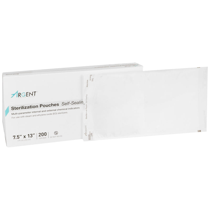 McKesson Argent Sure-Check Sterilization Pouch, 7½ x 13 Inch, McKesson Brand 73-SSP383, 1000 Count