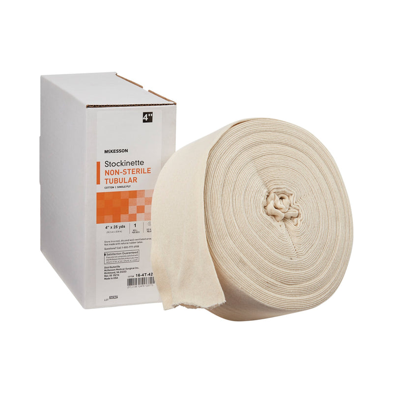 McKesson Beige Cotton Tubular Stockinette, 4 Inch x 25 Yard, McKesson Brand 16-4T-425, 1 Count