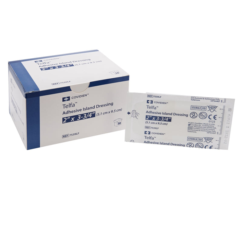 Telfa White Adhesive Strip, 2 x 3-3/4 Inch, Cardinal 7539LF, 1 Count