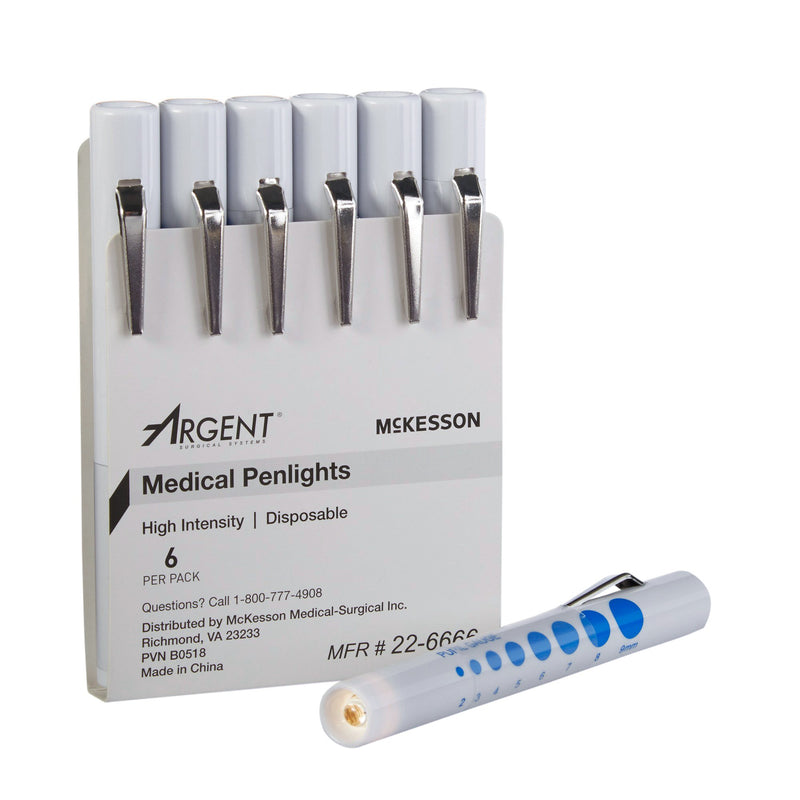 McKesson Disposable Penlight White Light, 4½ Inch, McKesson Brand 22-6666, 1 Count