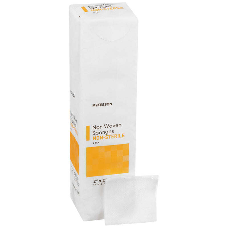 McKesson NonSterile Nonwoven Sponge, 2 x 2 Inch, McKesson Brand 92242000, 200 Count