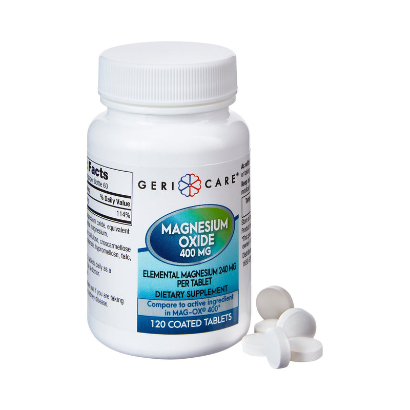 Geri-Care Magnesium Oxide Mineral Supplement, McKesson Brand 634-12-GCP, 12 Count