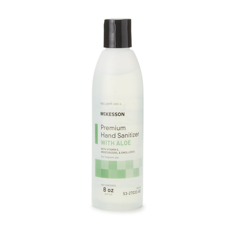 McKesson Premium Hand Sanitizer with Aloe, 8 oz., McKesson Brand 53-27033-8C, 1 Count