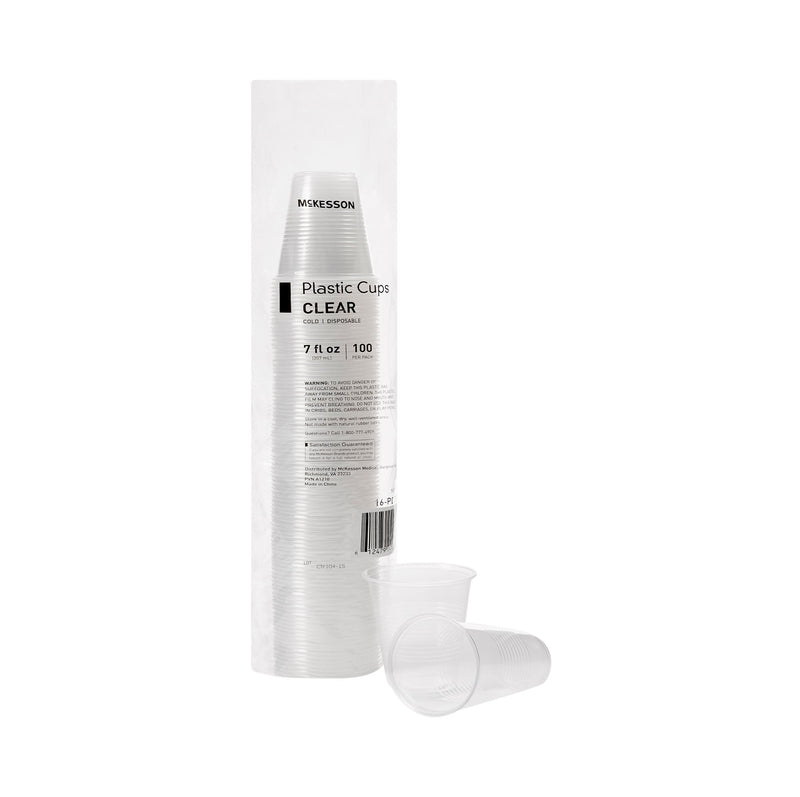 McKesson Polypropylene Drinking Cup, 7 oz., Clear, McKesson Brand 16-PDC7, 2000 Count